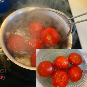 blanch tomatoes