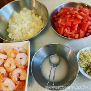 stir-fry prawns with fresh tomatoes in chili sauce ingredients