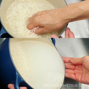 wash the rice