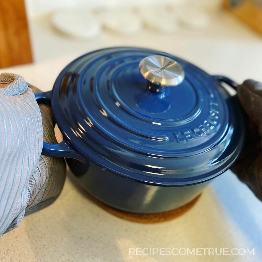 remove the pot from the stove