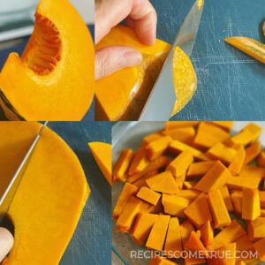cut pumpkin