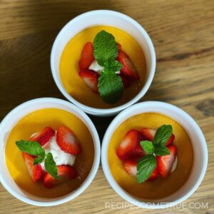 Pumpkin crème caramel