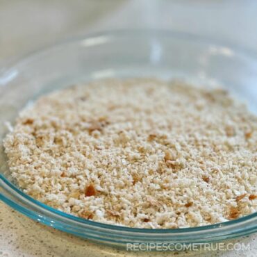 homemade fresh bread crumbles