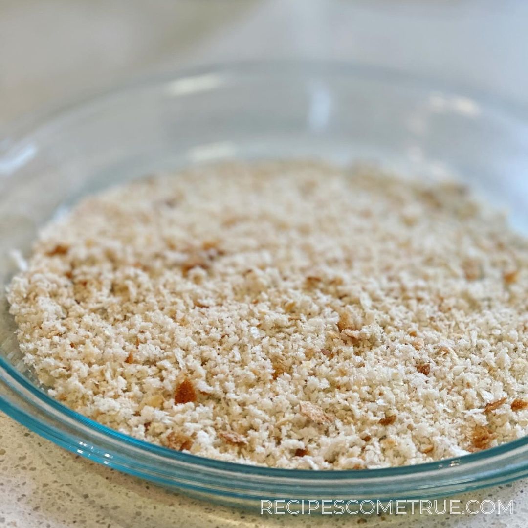 homemade fresh bread crumbles