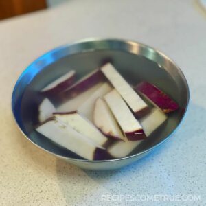 soak the potatoes in water