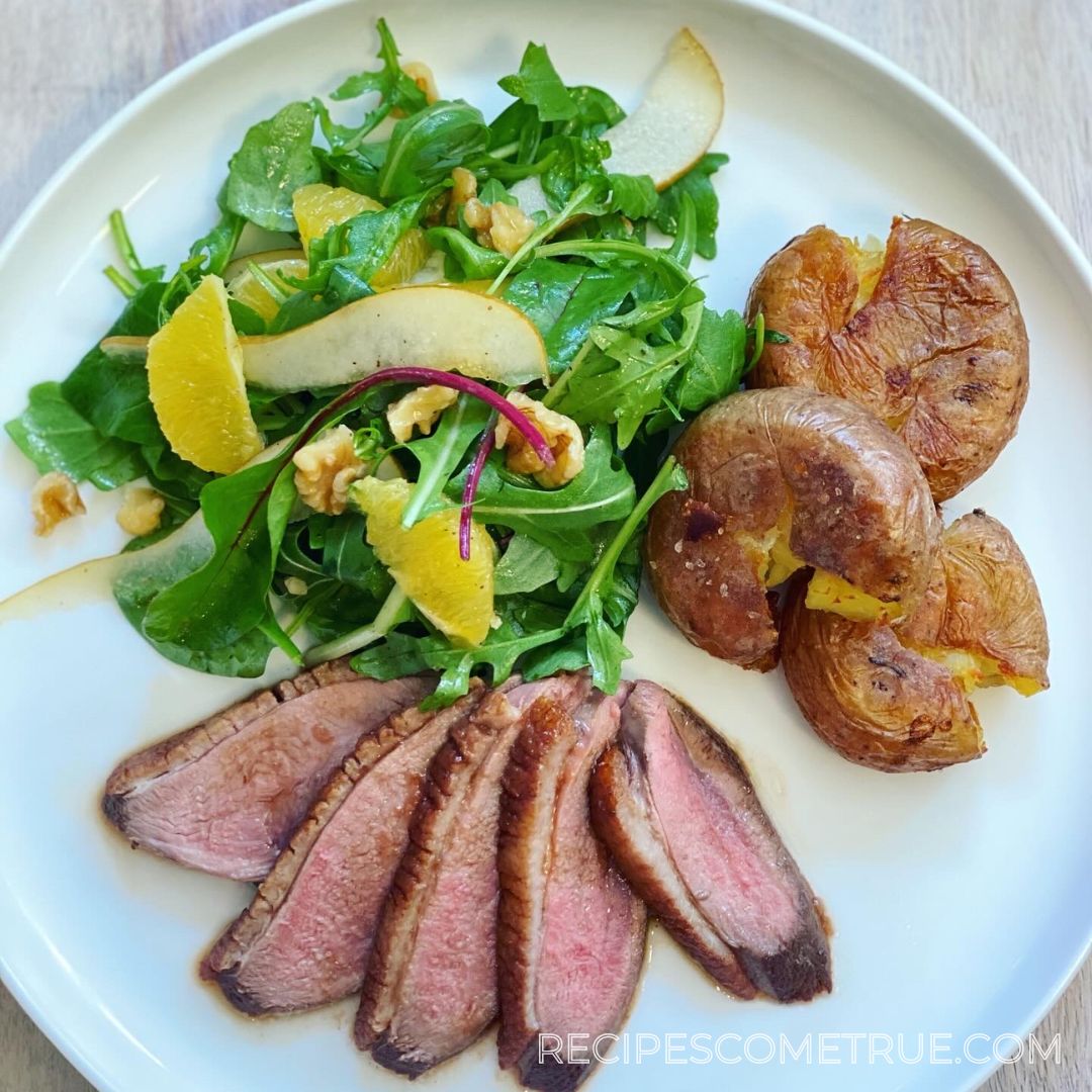 Duck breast with red wine, soy and orange sauce. Duck breast with red wine, soy and orange sauce.
