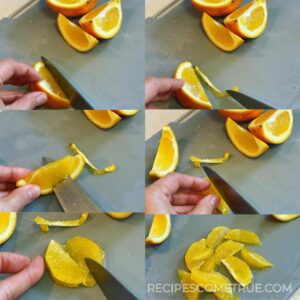 How to cut orange