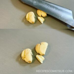 smashed garlic