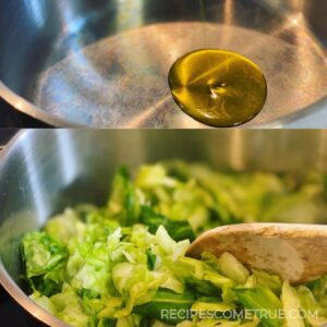 fry the cabbage