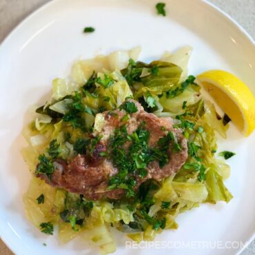 Braised salted pork and cabbage