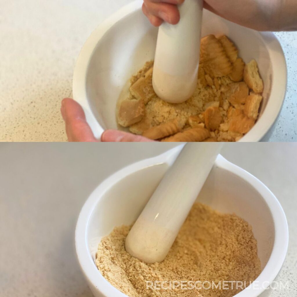 crushed biscuits