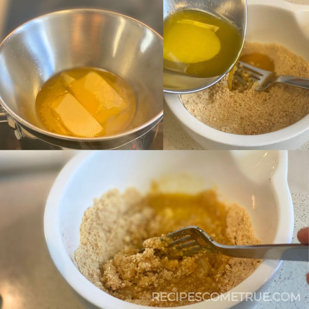 making cheesecake base