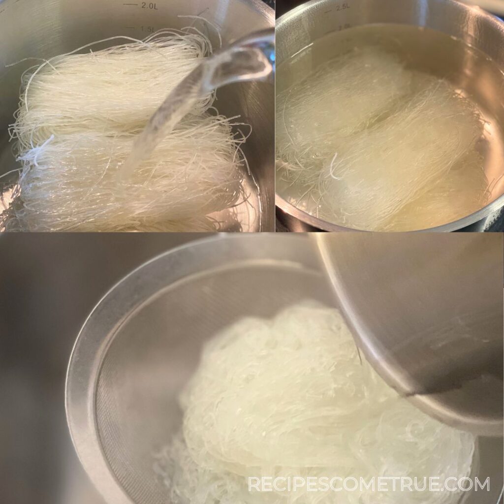 boiling glass noodles