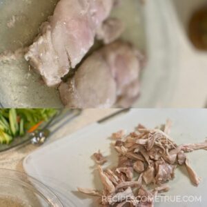 steamed chicken thighs