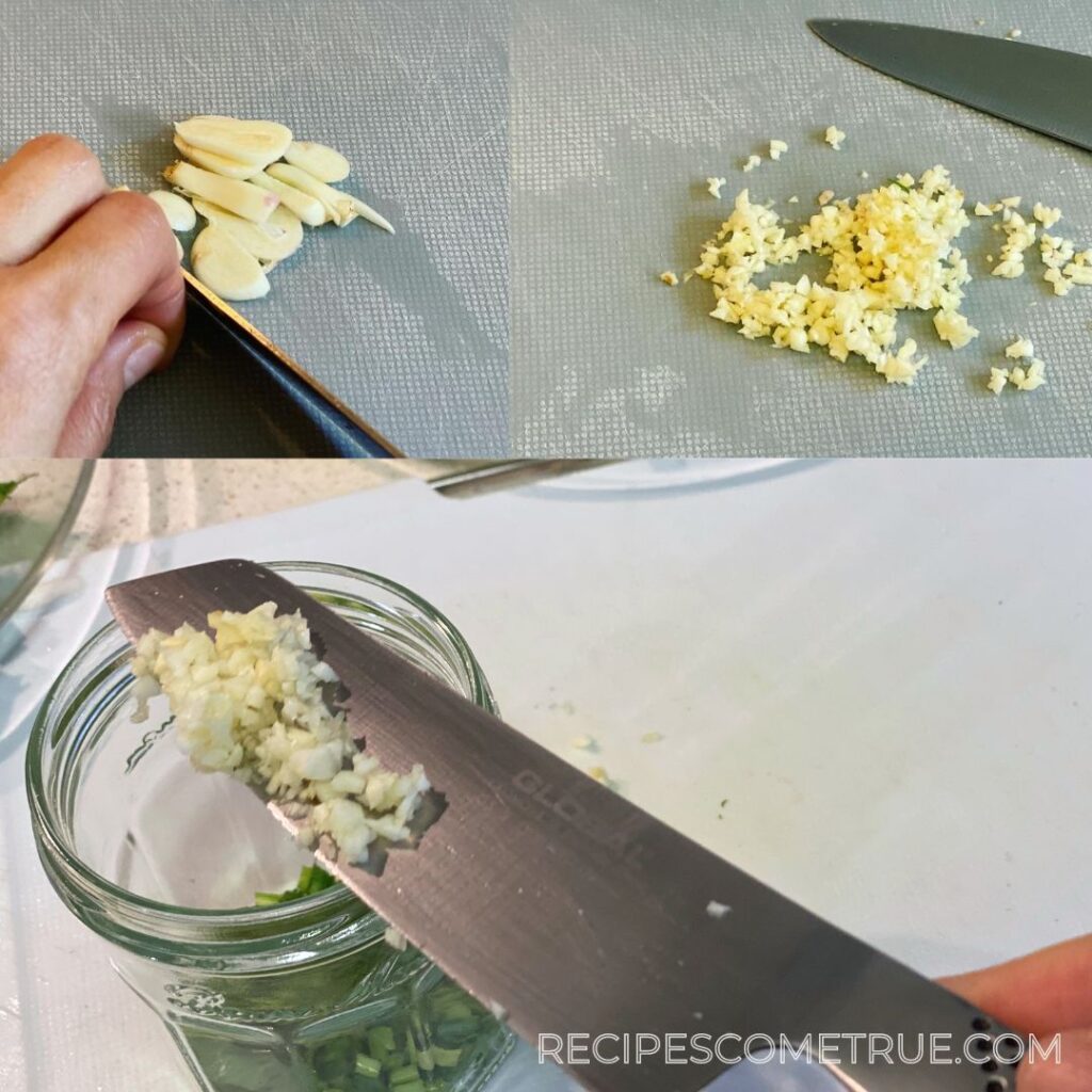 mince garlic