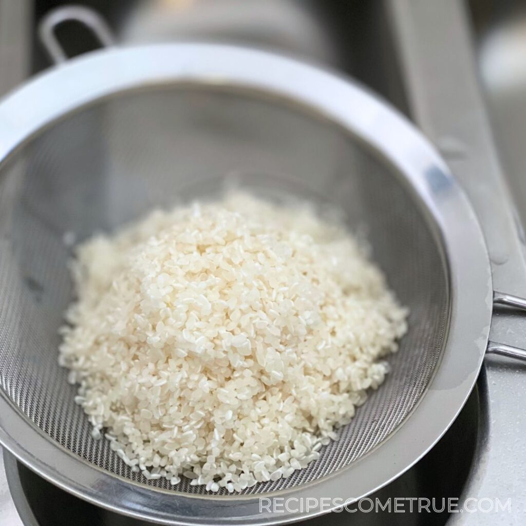 drain rice
