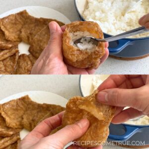 making Inari Sushi (oinari-san)